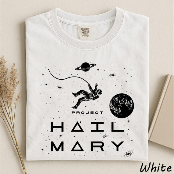 Project Hail Mary Shirt, Sci Fi Astronaut Tee, Space Reader Gift for Her, Spaceship Astronaut Rocky Graphic Tee, Sci-Fi Reader Style