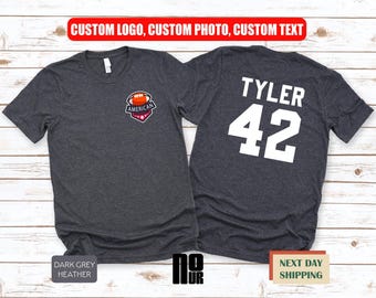 Front And Back Custom Shirt, Custom Family Photo Shirt, Custom Text Shirt, Business Logo Shirt, Custom Jersey Shirt, Team Name Shirt