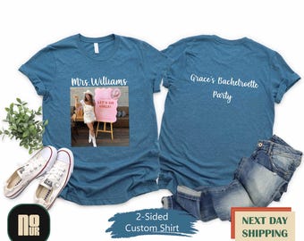 Custom Text Shirt, Custom Photo T-shirt, Front And Back Custom Shirt, Personalized Shirt, Custom Picture Tee, Custom Printing, Custom Gift
