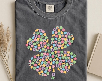 Lucky Charm Shirt, Cute St Patricks Day T shirt, Lucky Sweatshirt, Irish Shirt, Four Leaf Clover Shirt, St Patty's Good Luck Shirt