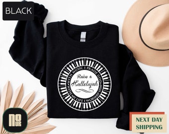 Raise a Hallelujah Sweatshirt, Matching Family Shirts, Christian Shirts, Inspirational Shirt, Christian Shirts For Women, Christian Clothing