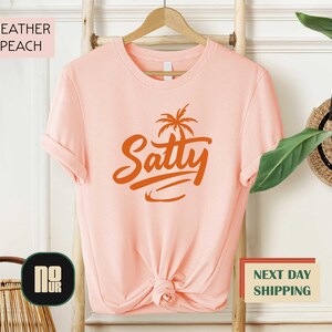Salty Summer Shirt, Aesthetic Beach T-shirt, Salty Palm Sweatshirt, Beach Vacation Vibes Shirt, Summer Holiday Shirt, Trendy Beach Outfits