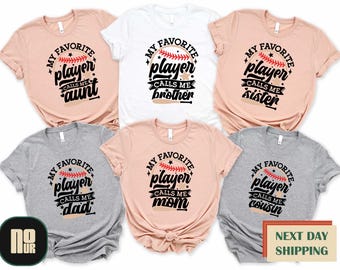 Baseball My Favorite Player Calls Me Family Shirt,Baseball Mom Shirt,Sports Family Sweater,Game Day Shirt,Family Baseball Shirt,Baseball Tee