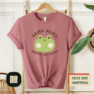 Sana Sana Colita De Rana Shirt, Camisa Sana Sana, Latina Shirt, Mexican Shirt, Frog Shirt, hispanic heritage month, camisa latina shirt zdjęcie 4