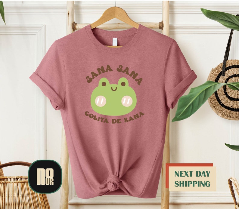 Sana Sana Colita De Rana Shirt, Camisa Sana Sana, Latina Shirt, Mexican Shirt, Frog Shirt, hispanic heritage month, camisa latina shirt zdjęcie 4