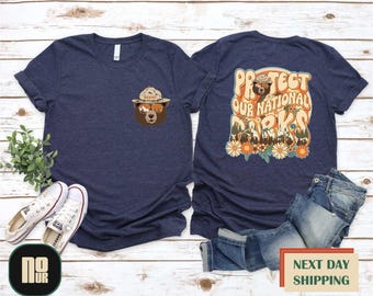 Protect Our National Parks Shirt, National Park Resist Bear T-shirt, Nature Lover Top, Environmental Activism Sweatshirt, Granola Girl Shirt