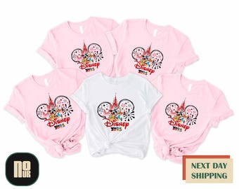 Disney 2025 Shirt,Mickey And Friends Shirt,Disney Castle Shirt,Magic Kingdom Sweatshirt,Disney Family Vacation Tshirt,Disneyland 2025 Hoodie