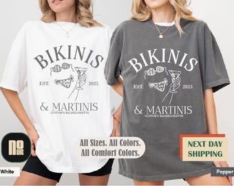 Bikini Beach Bachelorette Party Shirt, Bride Squad Coastal Trip Shirt, Personalized Bach Party Shirt, Coastal Bachelorette Shirt