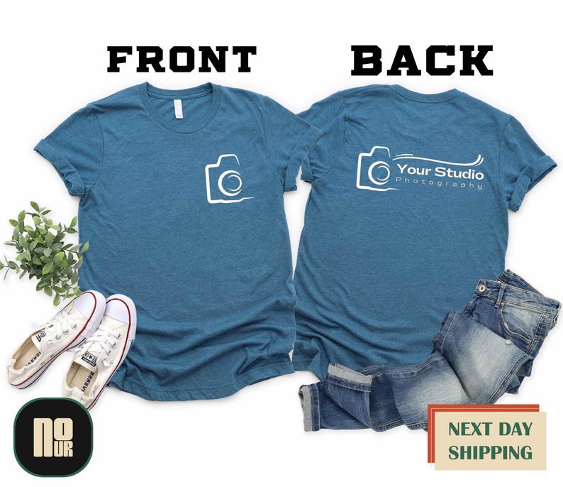 Front and Back Custom Shirt. Custom Text Shirts. T-shirts for Women Custom. Custom Kids T-shirts. Custom Couples Shirts. Business Logo image 2