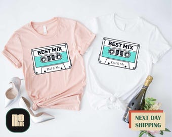 Custom Casette Tapes Shirt, Best Mix Family T-shirt, Music Lover Sweatshirt, Custom Family Sweater, Music Lover Gift, Casette Family Tee