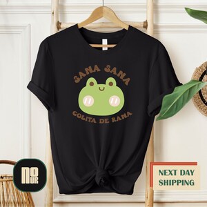 Sana Sana Colita De Rana Shirt, Camisa Sana Sana, Latina Shirt, Mexican Shirt, Frog Shirt, hispanic heritage month, camisa latina shirt zdjęcie 2