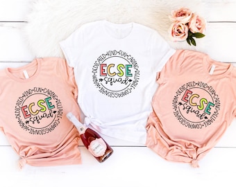 Early Childhood Special Education Shirt, Ecse Daycare Teacher Squad Shirt, Special Education Shirt, Colorful Special Ed Teacher Squad Shirt