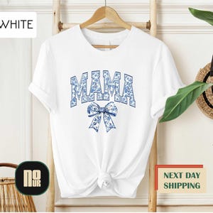 Toile De Jouy Coquette Mama Shirt, Chinoiserie Mom T-shirt, Mom Life Sweatshirt, Floral Mama Sweatshirt, New Mom Gift, Gift For Mama