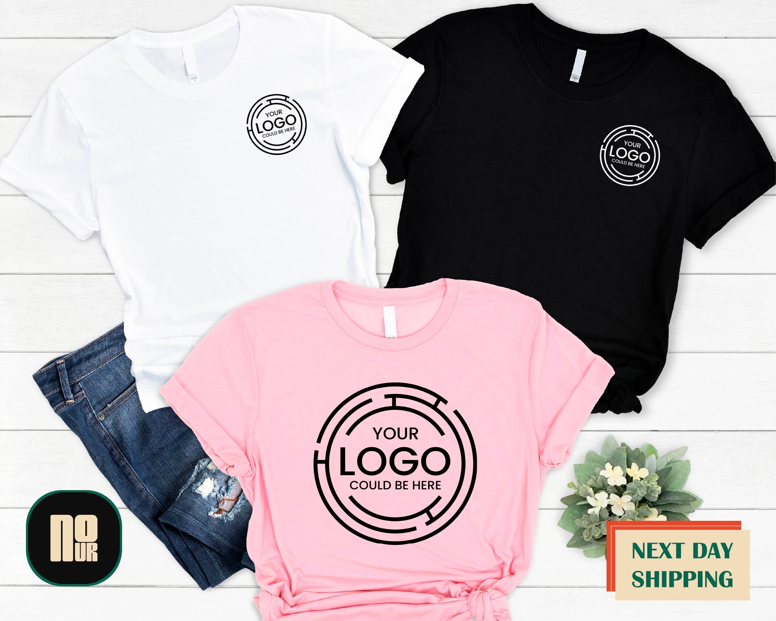 Custom Logo Shirts, Personalized Logo Shirt, Custom Design Shirt, Custom Text Shirt,Your Business Logo or Brand Logo T Shirt,Team Logo Shirt