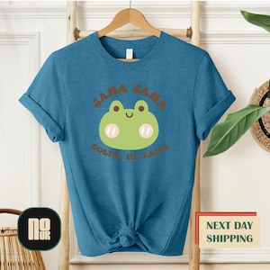 Sana Sana Colita De Rana Shirt, Camisa Sana Sana, Latina Shirt, Mexican Shirt, Frog Shirt, hispanic heritage month, camisa latina shirt zdjęcie 3