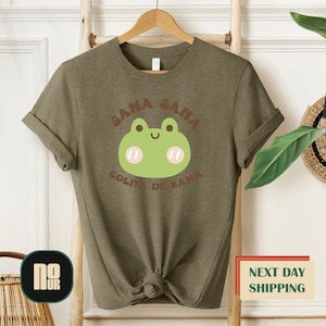 Sana Sana Colita De Rana Shirt, Camisa Sana Sana, Latina Shirt, Mexican Shirt, Frog Shirt, hispanic heritage month, camisa latina shirt zdjęcie 5