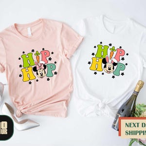 Disney Hip Hop Shirt, Disney Easter Shirt, Mickey Easter Shirt,Minnie Easter Shirt,Easter Couple T-shirt,Easter Bunny Shirt,Happy Easter Tee