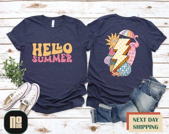 Hello Summer Shirt, Funny Summer T-shirt, Beach Shirt, Summer Trip Shirt, Summer Shirt, Family Vacation Tee, Holiday Shirt, Vacation T-shirt