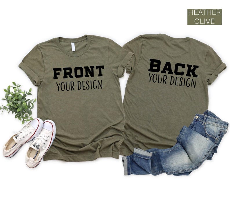 Front And Back Custom Shirt, Custom Shirt, Inspired Shirt, Custom Shirt, Inspired Text, Custom Text Shirt, Front and Back Personalized Shirt image 2