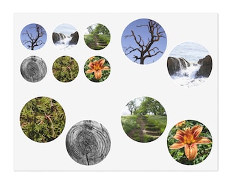 8.5x11 Landscape Scenery Sticker Sheets