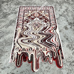 New Melting Rug Hand-Tufted 100% Wool Handmade Area Rug Carpet for Home| Bedroom Rug| Living Room Rug