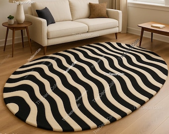 Hand Tufted Wool Rug: Modern Living Room Decor