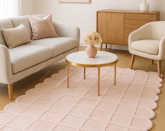 Tapis Touffeté Main The Modern Rug – 5x5 Ft Laine Multicolore – Moderne Côtier