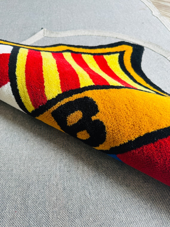 FC Barcelona Rug: Hand-tufted Wool Area Carpet - Etsy