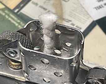Silver Wire Wick. Organic Cotton Bacon Prime. For Zippo. The “White Lightning”.