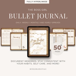 Digital Bullet Journal, Daily Journal Undated, Goodnotes Bullet Journal, Digital Journaling, iPad Journal, Digital Notebook, Digital Journal