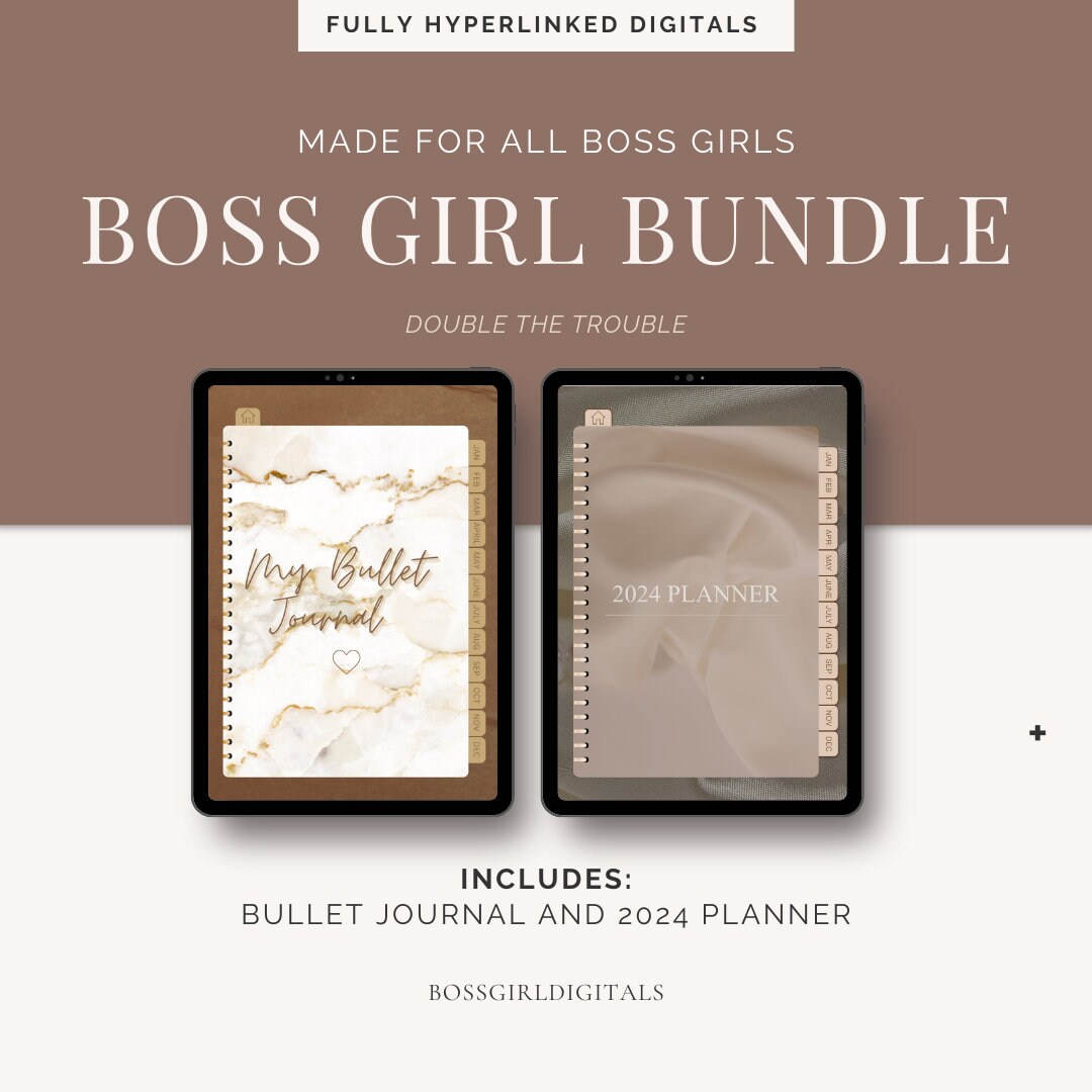 Boss Girl Bundle iPad 2024 Planner iPad Bullet Journal Digital 2024 ...