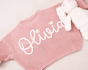 Magical  Delight: Personalized Sweaters for Cherished Infants - Celebrate Your Little One’s Name with Unique Custom Designs!