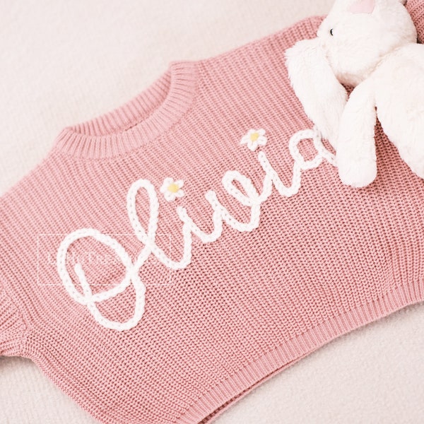 Magical  Delight: Personalized Sweaters for Cherished Infants - Celebrate Your Little One’s Name with Unique Custom Designs!