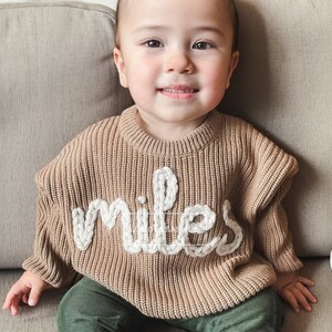 Personalized Sweaters for Treasured Infants - Celebrate Your Little One’s Name with One-of-a-Kind Custom Designs!