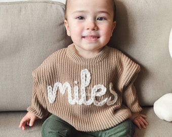 Personalized Sweaters for Treasured Infants - Celebrate Your Little One’s Name with One-of-a-Kind Custom Designs!