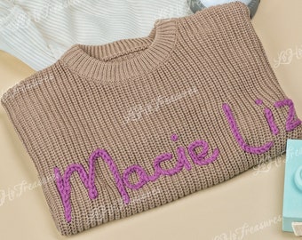 Magisches Vergnügen: Personalisierte Pullover für geschätzte Kleinkinder - Feiern Sie den Namen Ihres Kleinen mit einzigartigen kundenspezifischen Designs!