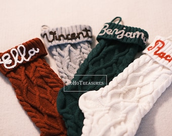 Personalized Elegance: Custom Christmas Stockings with Festive Cheer, Gift-Ready Appeal, and Hand-Embroidery!
