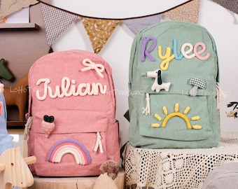 Personalized Toddler Backpack: Embroidered Kids School Bag
