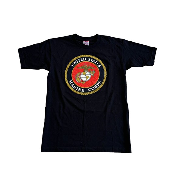 Vintage 90s United States Marine Corps Short Sleeve Tee / Graphic 