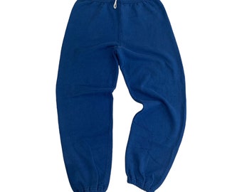 90s Royal Blue Jerzees Sweatpants / Casual Pants / Made in USA / Streetwear / XL