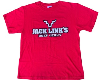 Y2K Jack Link's Beef Jerky Short Sleeve Tee / Graphic Tee / Promo Tee / Streetwear / M