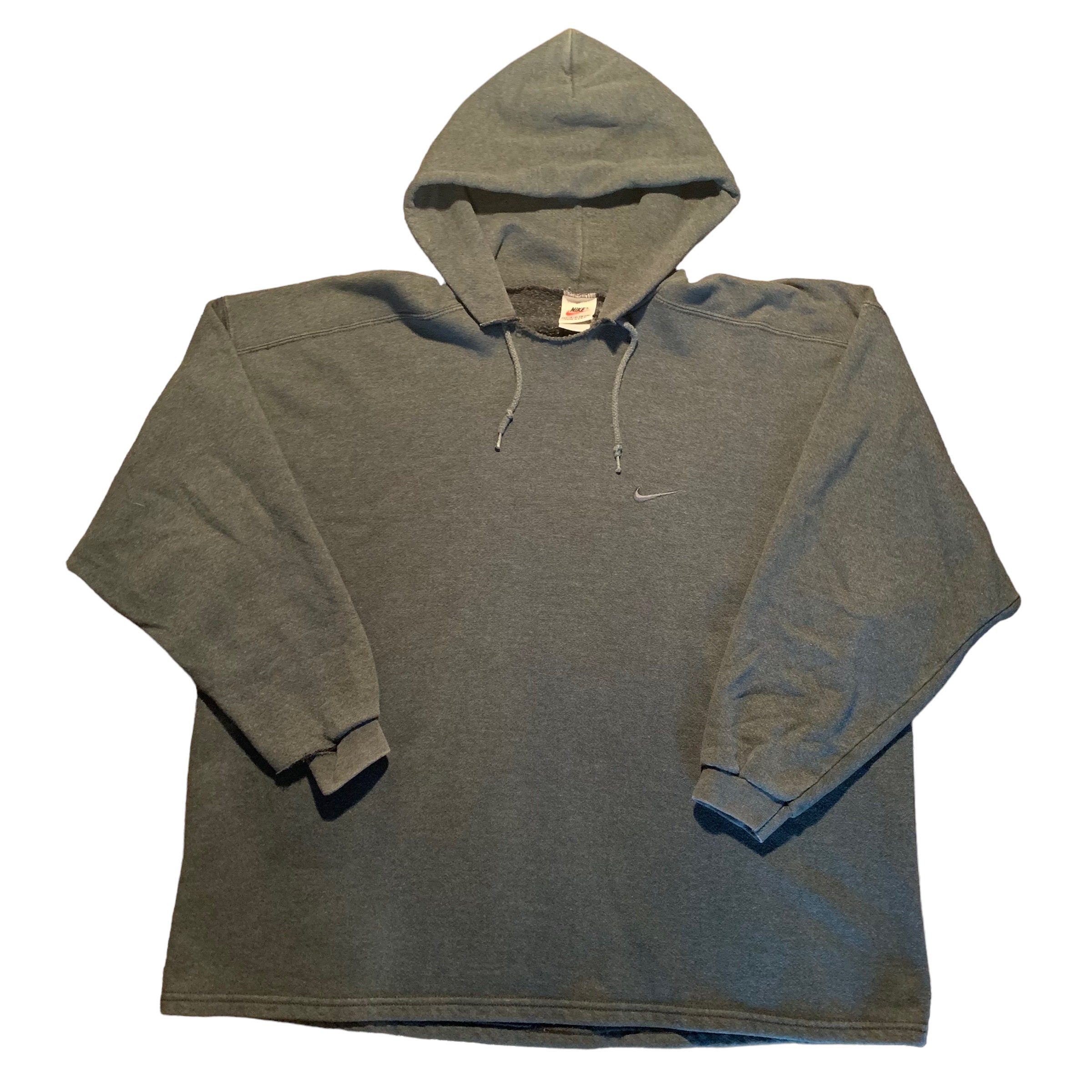 Vintage Grey Nike Hoodie Nike White Tag Streetwear Made in USA XL Etsy
