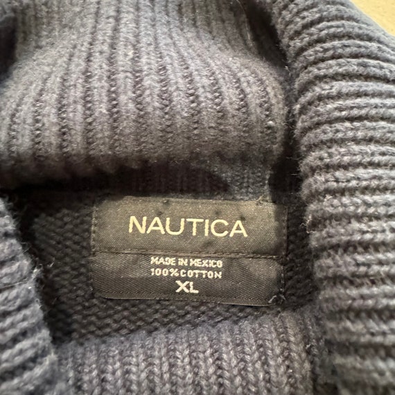 Vintage Y2K Nautica Knit Sweater / Cardigan / Coo… - image 4