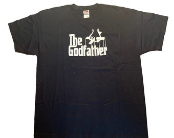 90s The Godfather Short Sleeve Tee / Graphic Tee / Promo / Movie Tee / Single Stitch / Made in USA / XL