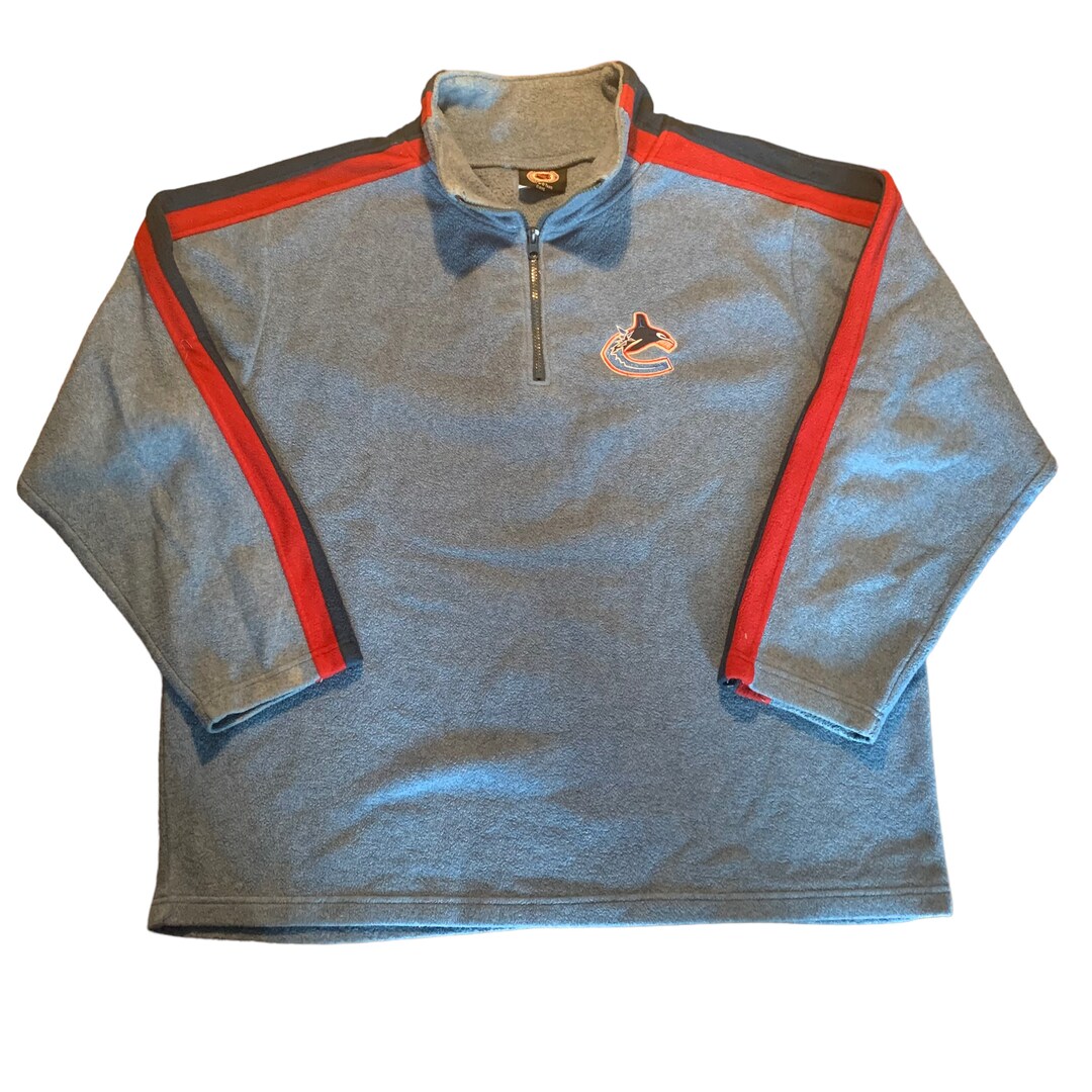 Y2K CG Sporstwear Vancouver Cancuks Quarter Zip Fleece / Sweater