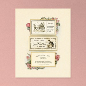 Cartes de refus | impression d'art d'inspiration vintage | Poupées Pussycat | Ciara | CCM | Idée cadeau Galentines | Cartes de flirt | Paroles des années 90 et 2000 | A5