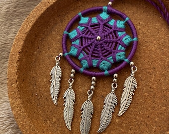 Handmade Dreamcatcher/Boho Dreamcatcher/Small Dreamcatcher/Car Dreamcatchers/Phychedelic Dreamcatcher/Festival Dreamcatcher/Tribal Dream