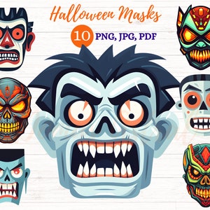Printable Halloween Masks  Mascaras halloween, Antifaces carnaval, Marco  de princesa