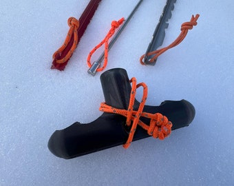 3D Printed Tent Stake Pusher: Ultralight Camping Tool, US Made