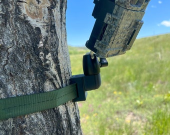 360 Trail Camera Mount: 3D Printed, Public Land Use, Strap Included